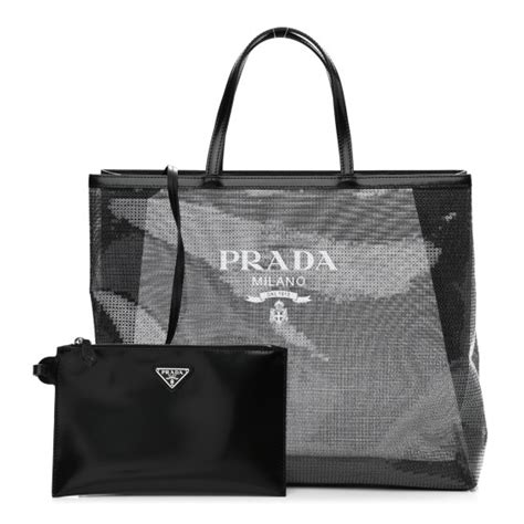 sequin prada bag